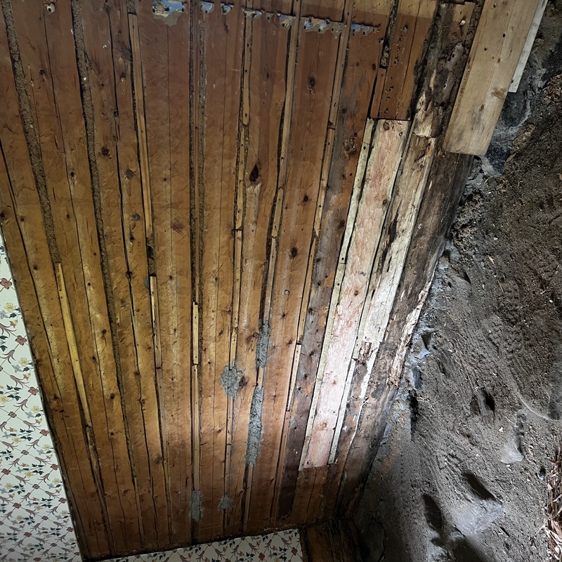 Detalj av timmermansarbete